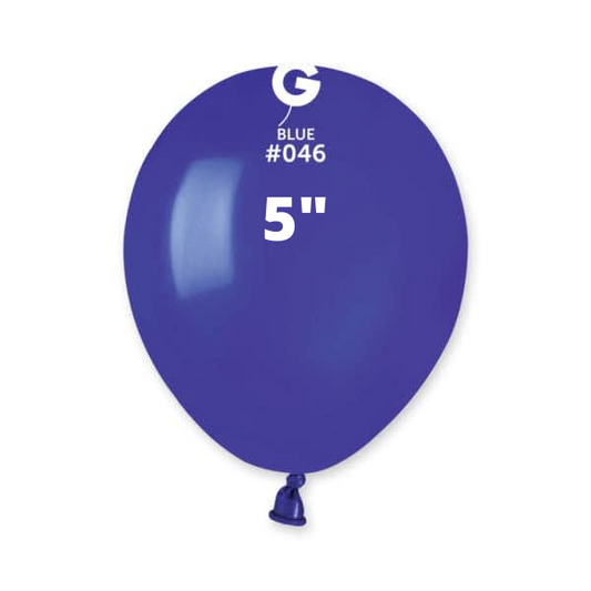 Solid Balloons Blue Gemar #046 size 5" 12" 19" 31"