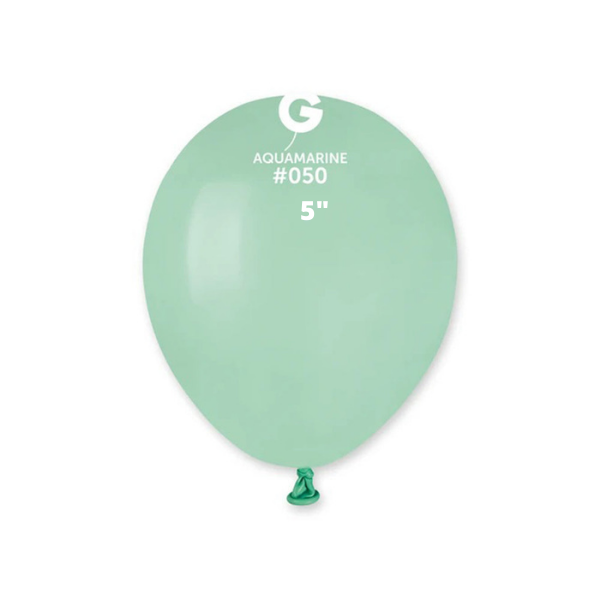 Solid Balloon Aquamarine Gemar #050 size 5" 12" 19" 31"