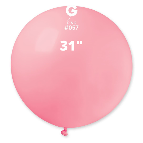 Solid Pink Balloons Gemar #057 size 5" 12" 19" 31"