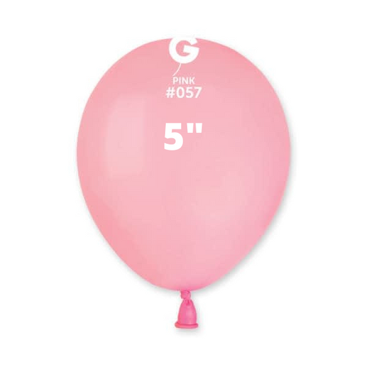 Solid Pink Balloons Gemar #057 size 5" 12" 19" 31"