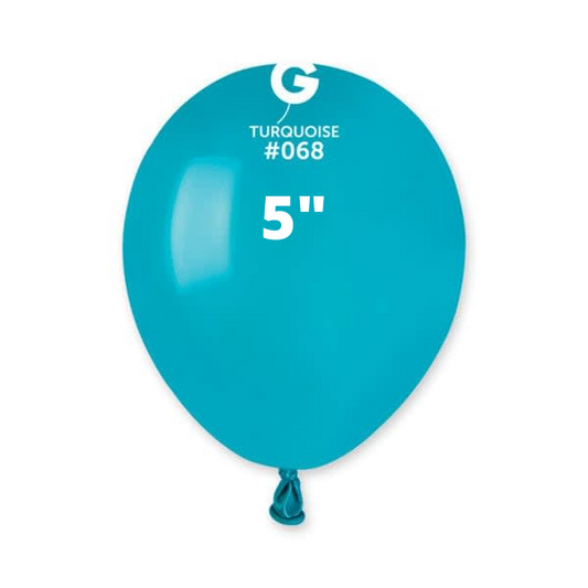 Solid Balloon Turquoise Gemar #068 size 5" 12" 19" 31"