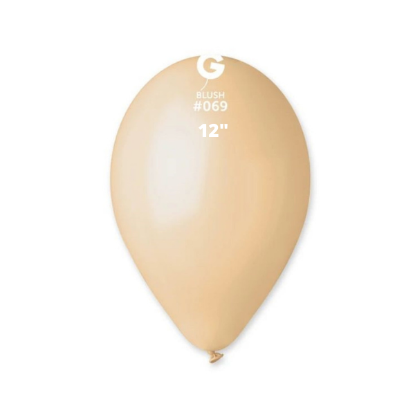 Solid Balloon Blush Gemar #069 size 5" 12" 19" 31"