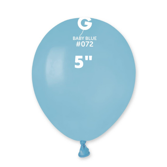 Solid Balloon Baby Blue Gemar #072 size 5" 12" 19" 31"