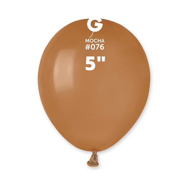 Solid Balloon Mocha Gemar #076 size 5" 12" 19" 31"