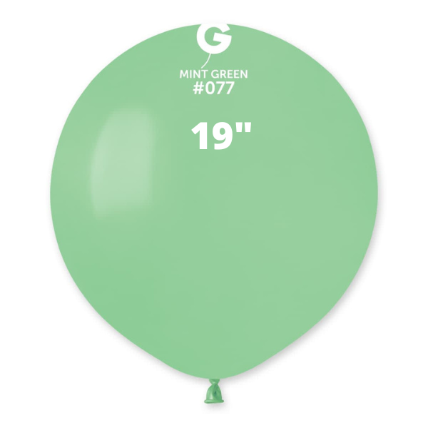 Solid Balloon Mint Green Gemar #077 size 5" 12" 19" 31"