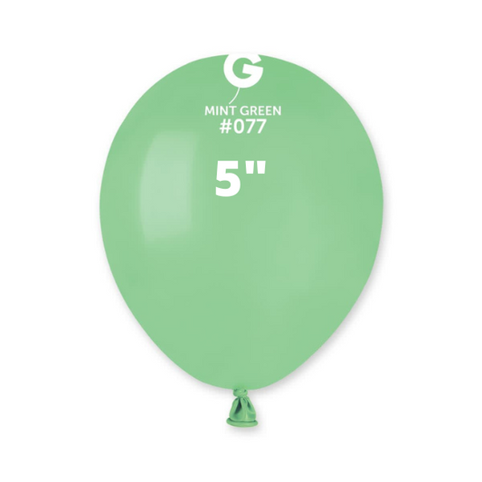 Solid Balloon Mint Green Gemar #077 size 5" 12" 19" 31"