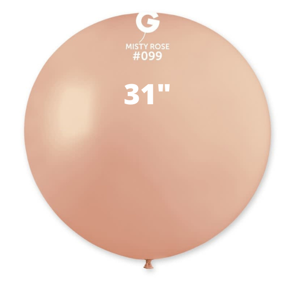 Solid Misty Rose Balloons Gemar #099 size 5" 12" 19" 31"