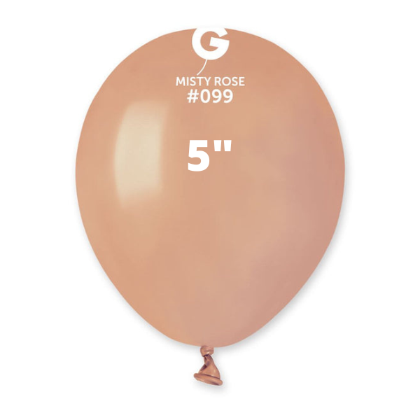 Solid Misty Rose Balloons Gemar #099 size 5" 12" 19" 31"
