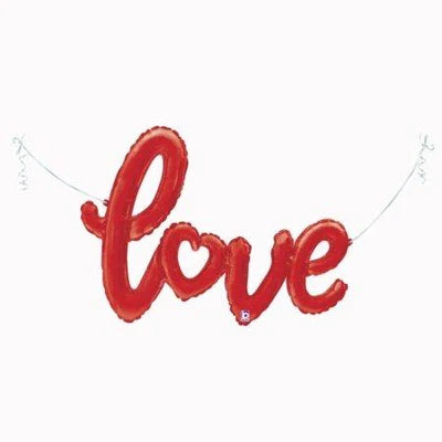 Love Script Red 47" - (Single Pack)