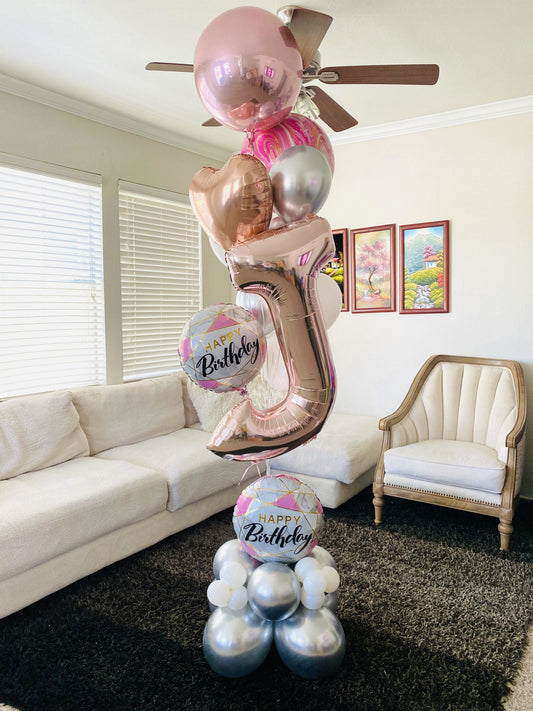 helium bunch balloons bouquet (click to see more photos)