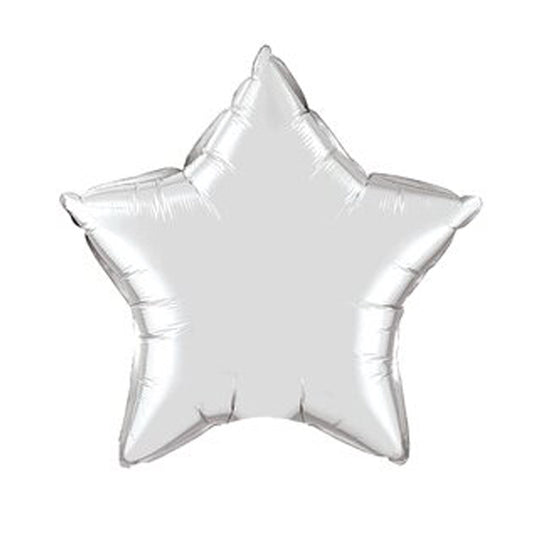 Star Silver Shaped 4" Flat