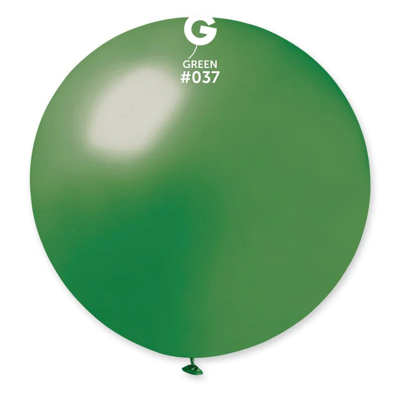 Metallic Balloon Green #037 size 5" 12" 19" 31"