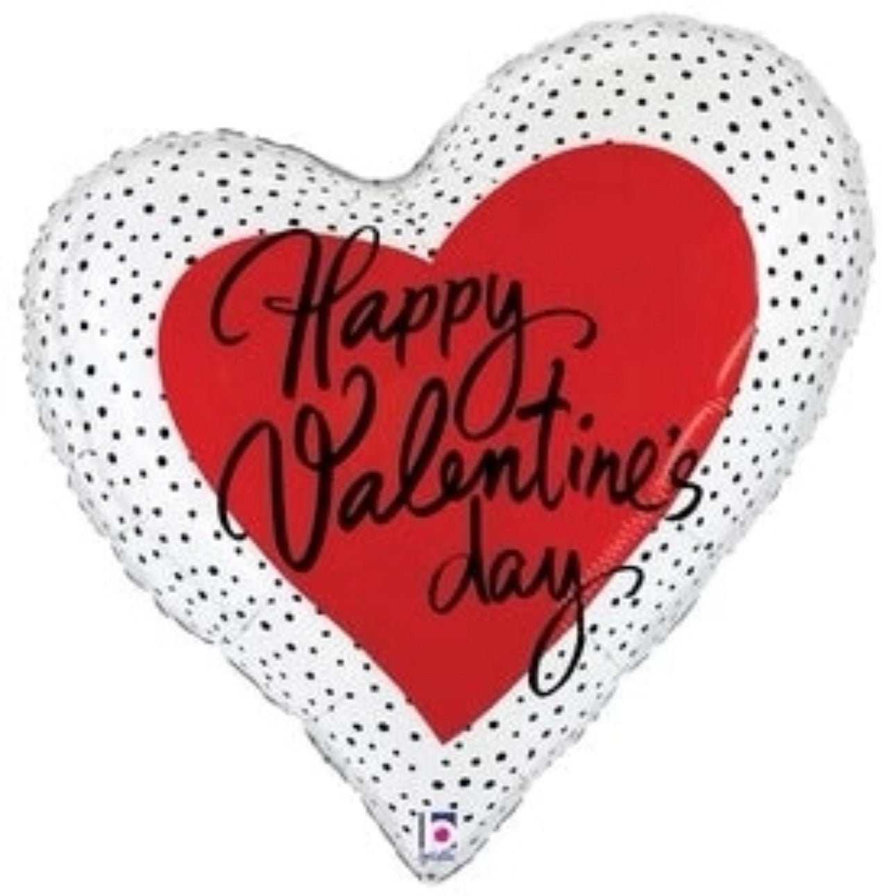 Valentine Dots Heart 35" - (Flat)