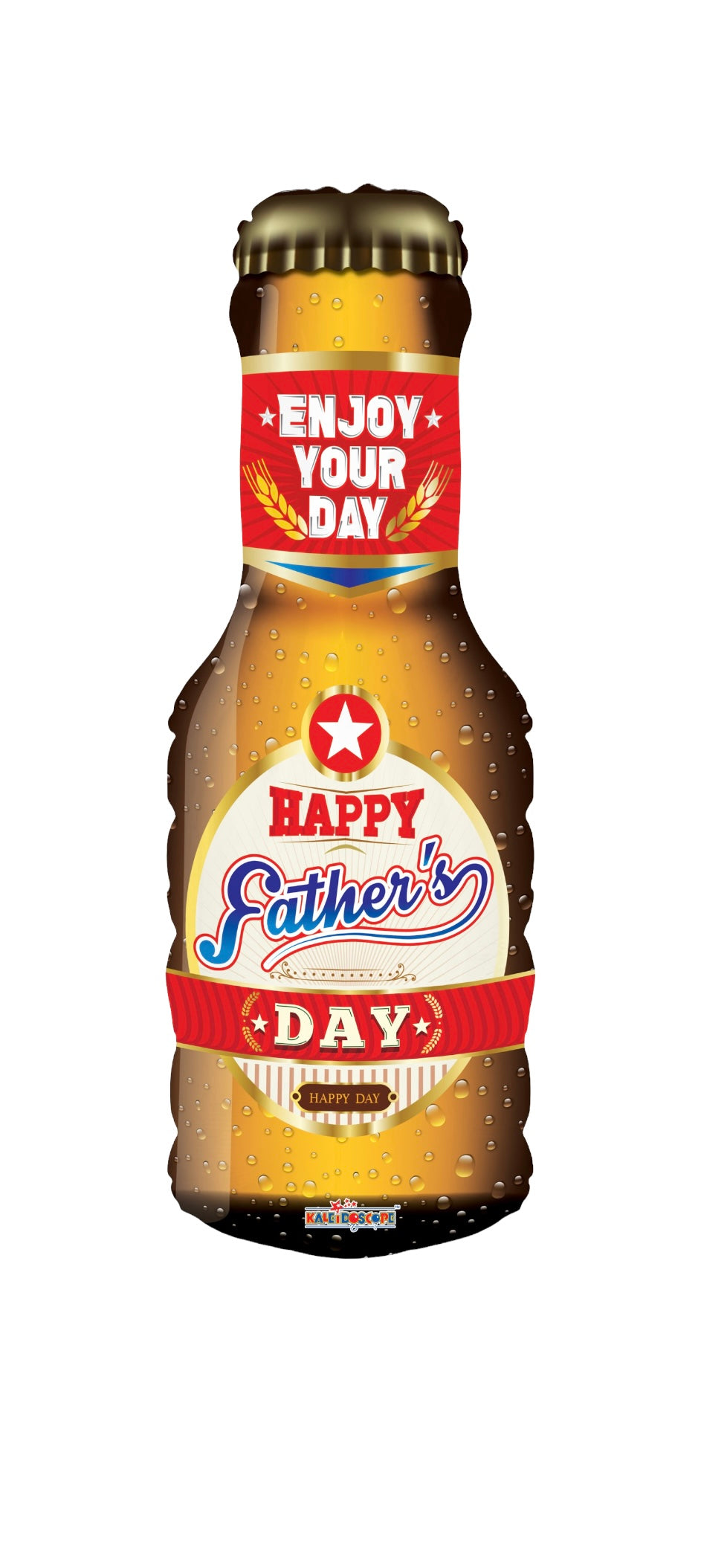 Happy Father's Day Beer foil Balloon 36 in.