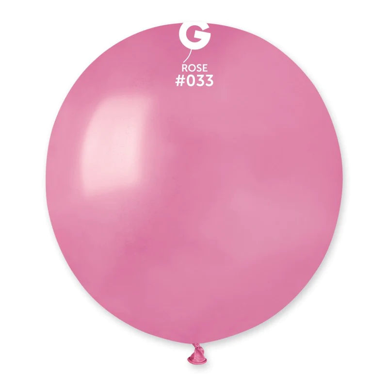 Metallic Balloon Rose #033 size 5" 12" 19" 31"