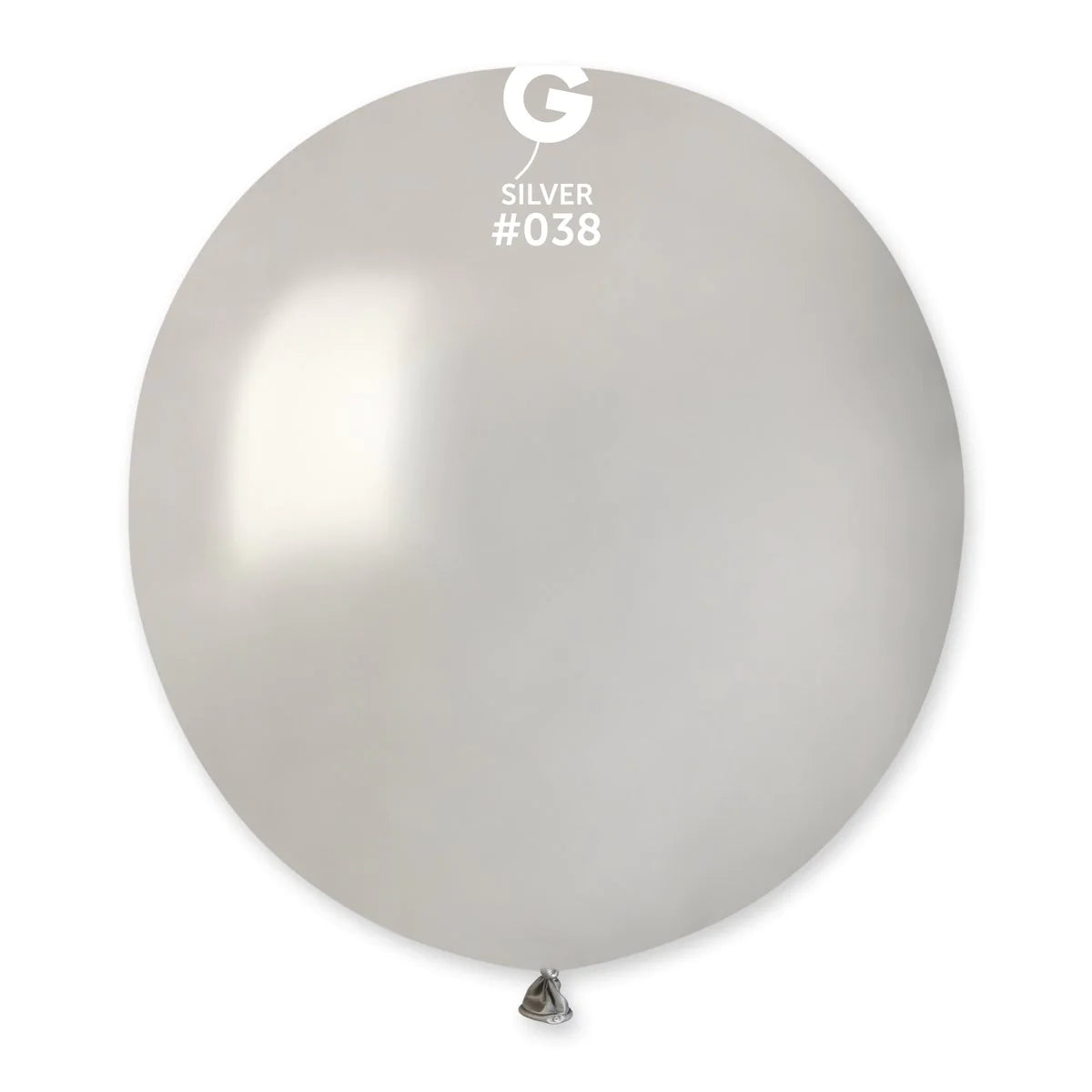 Metallic Balloon Silver #038 size 5" 12" 19" 31"