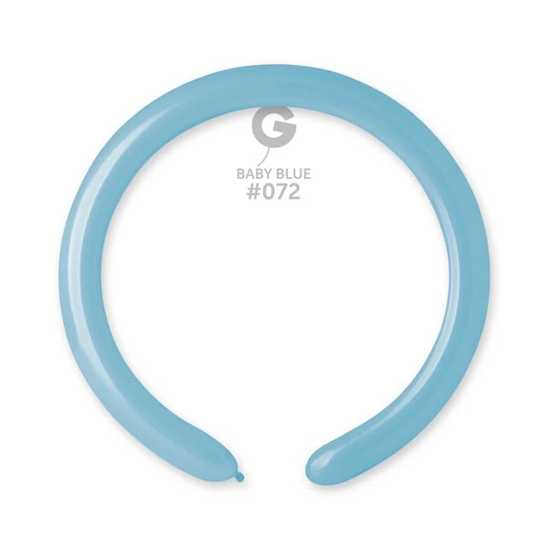 SOLID BALLOONS  BABY BLUE 2 GEMAR #072 260