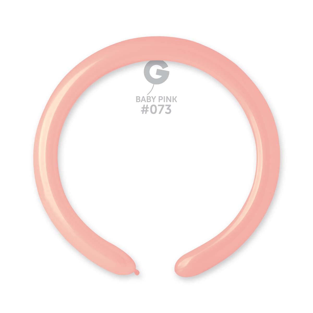 Solid balloons baby pink 2" gemar #073 260