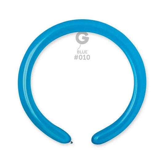 SOLID BALLOONS  BLUE 2" GEMAR #010 260