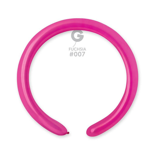 Solid balloons fuchsia 2" gemar #007 260