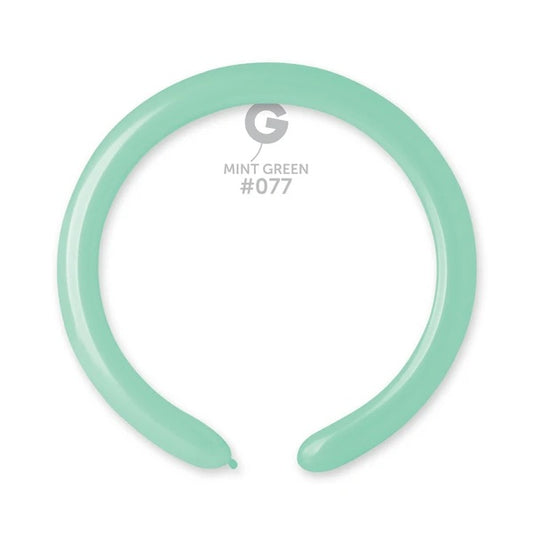 Solid balloons mint green 2" gemar #077 260