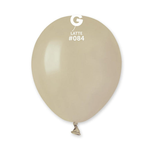 Solid balloon latte 5", 12", 19", 31", 260 Gemar #084