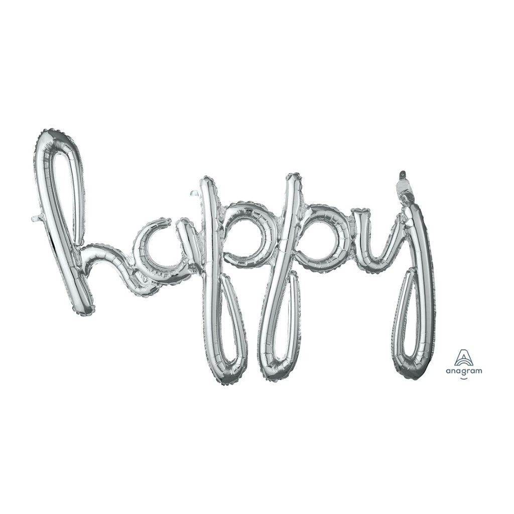 Phrase Happy Silver 39"