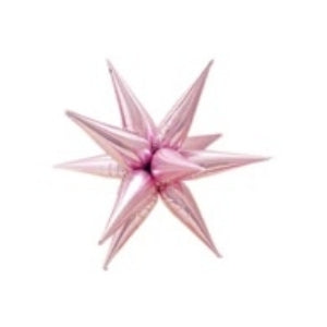 Starburst Light Pink 3D Foil Balloon - 40" in