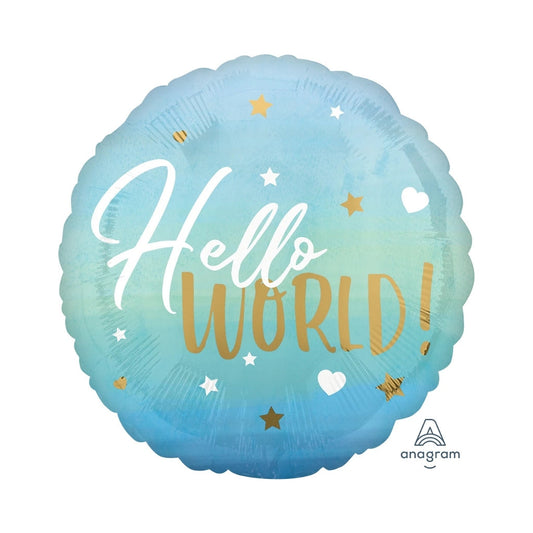 Hello World Blue 17"