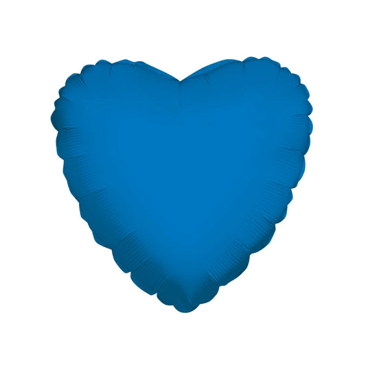 Heart Royal Blue Shaped 9" - (Flat)
