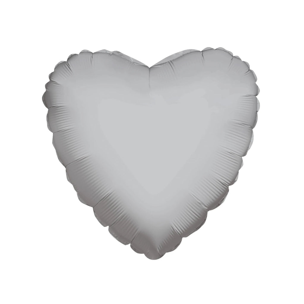 Heart Silver Shaped 9" (Flat)