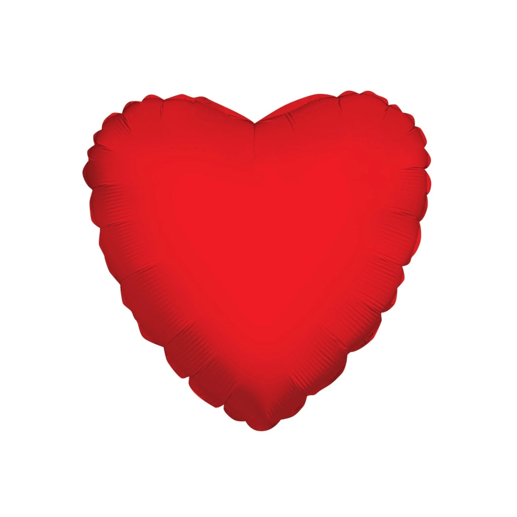 Heart Red Shaped 4" (Flat)