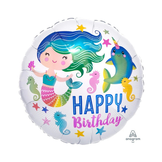 Sea Life Happy Birthday 17"